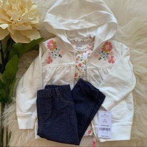 Carter’s 3pc Baby Girl Floral Outfit